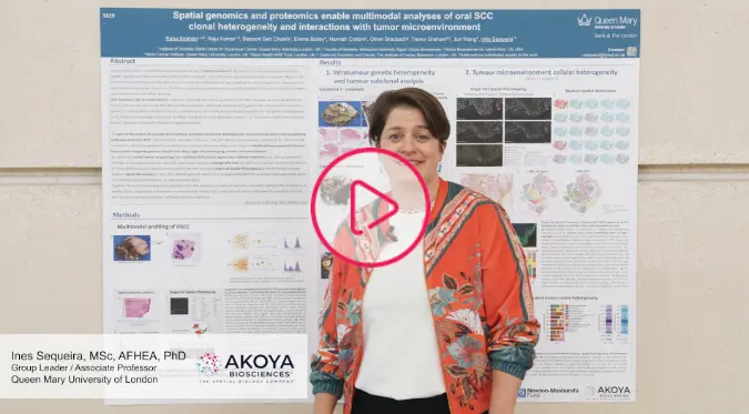 Spatial Genomics and Proteomics Enable Multimodal Analysis of Oral SCC Clonal Heterogeneity and Interactions with Tumor Microenvironment Ines Poster AACR 2023